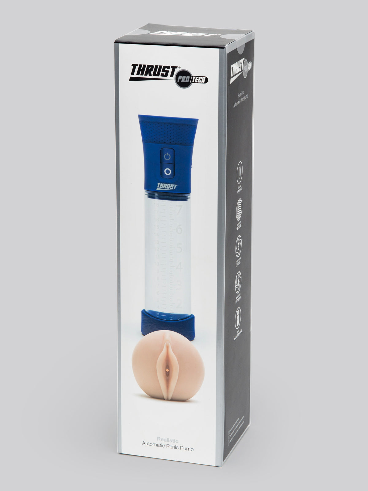 THRUST Pro Tech Realistic Vagina Automatic Pump, Blue
