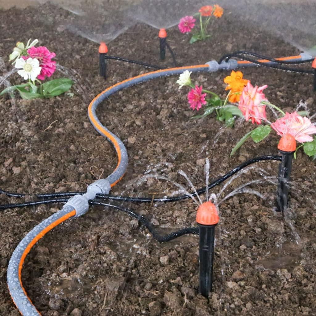 BBGS Micro Flow Drip Watering Irrigation Kit System Self- Watering Plant Sprinkler System Garden Hose Automatic Watering Kits (Color : Style 3)