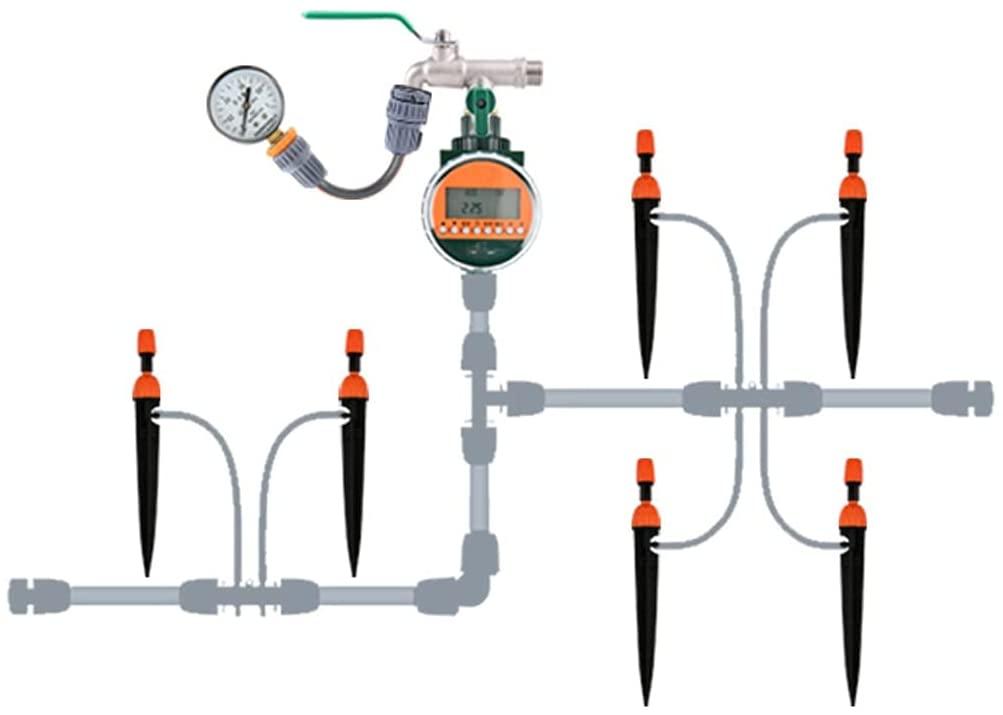 BBGS Micro Flow Drip Watering Irrigation Kit System Self- Watering Plant Sprinkler System Garden Hose Automatic Watering Kits (Color : Style 3)