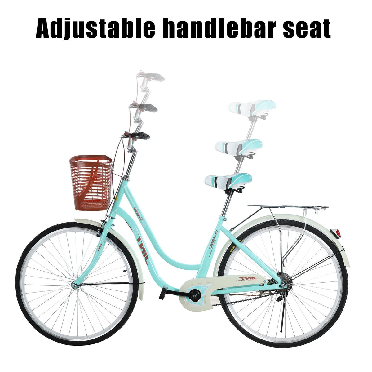 Hotwon 26-Inch Womens Comfort Bikes Beach Cruiser Bike Single Speed Bicycle Comfortable Bicycle