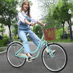 Hotwon 26-Inch Womens Comfort Bikes Beach Cruiser Bike Single Speed Bicycle Comfortable Bicycle