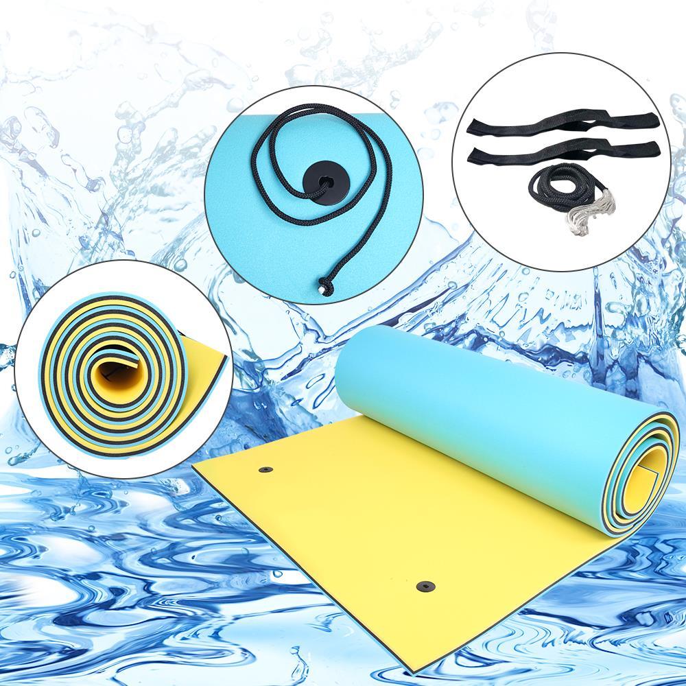 Winado Floating Pad 18 x 6 Ft Water Floating Mat, Suit for Lake River Pool Water Camping, 3 Layer