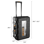 258 Piece Tool Kit with Rolling Tool Box Socket Wrench Hand Tool Set Mechanic Case Trolley Portable
