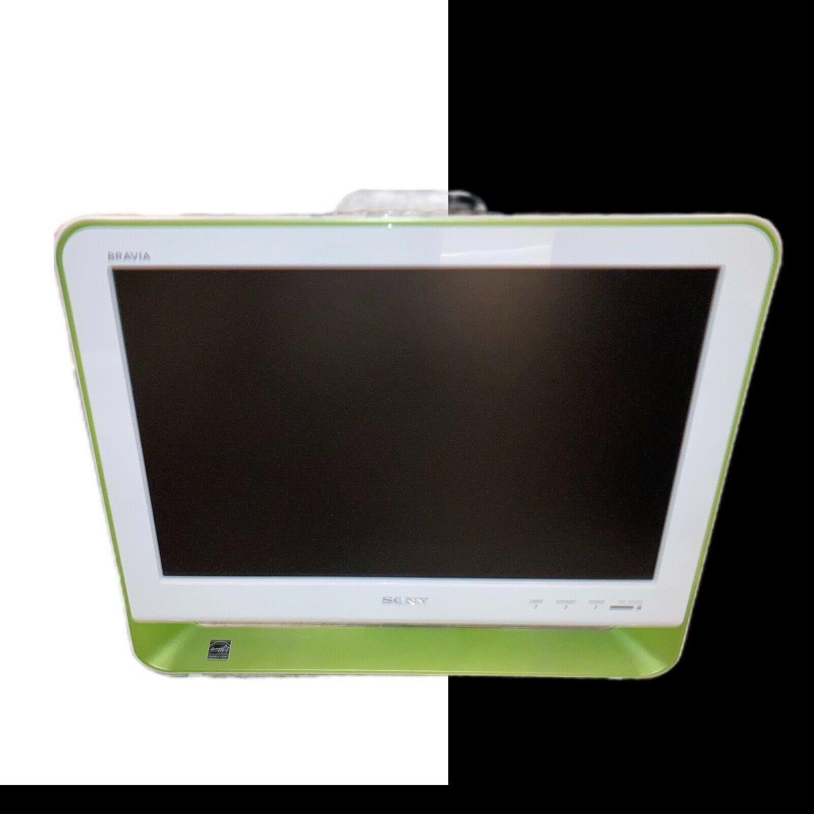 television - sony bravia kdl-19m4000 white with neon green