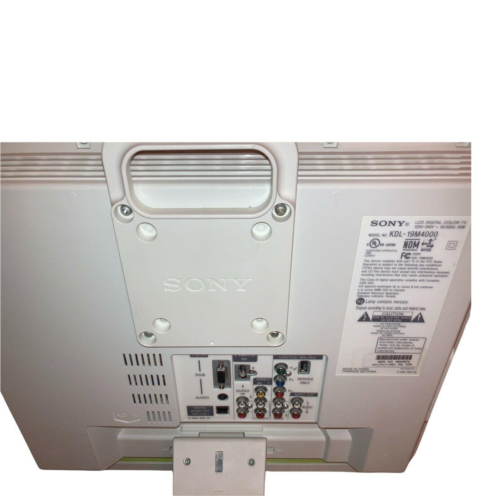 television - sony bravia kdl-19m4000 white with neon green