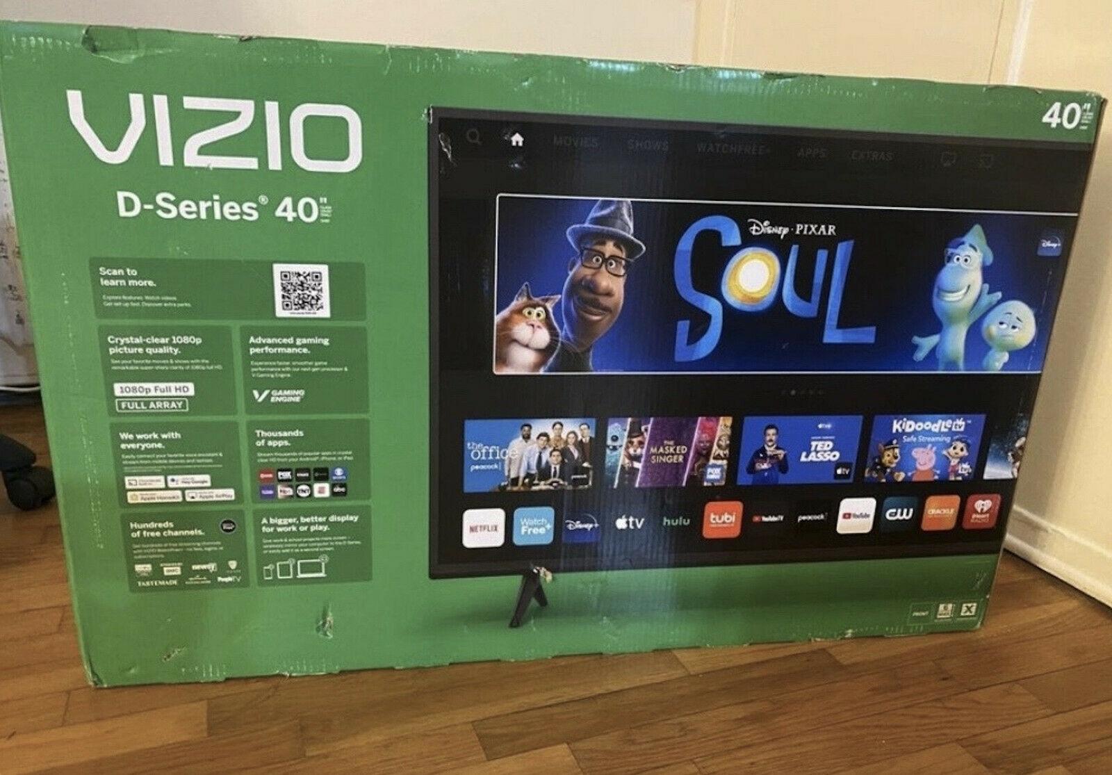 vizio - 40 inch class d-series led full hd 1080p smart tv - d40f-j09 - brand new