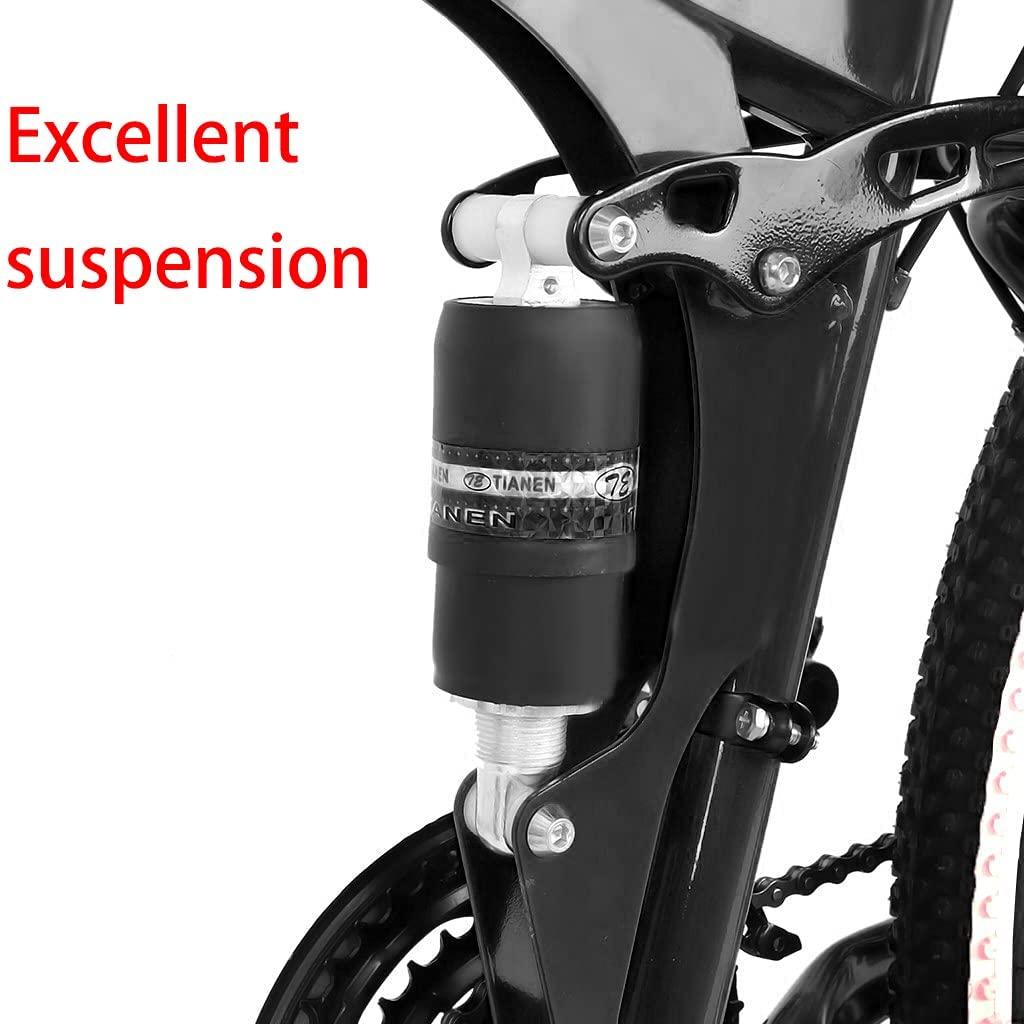 Micozy Mountain Bike 26 inch Mountain Bike Folding Bike Folding Bikes for Adults Foldable Bike Full Suspension Mountain Bike Unisex, 21 Speed 3 Spoke Magnesium Wheels, Fits 5'3''-6'1'', US in Stock