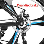 Micozy 26 inch Mountain Bike Mountain Bike Folding Bike Folding Bikes for Adults Foldable Bike Full Suspension Mountain Bike Unisex, 21 Speed 3 Spoke Magnesium Wheels, Fits 5'3''-6'1'', US in Stock