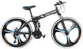 Mountain Bike, shiguyi 26 Inch Full Suspension 21 Speeds  Drivetrain, Cross Country Race Trek Bycicles w/Disc Brakes, Kickstand Included 700C, Fast Delivery [ USA in Stock ]