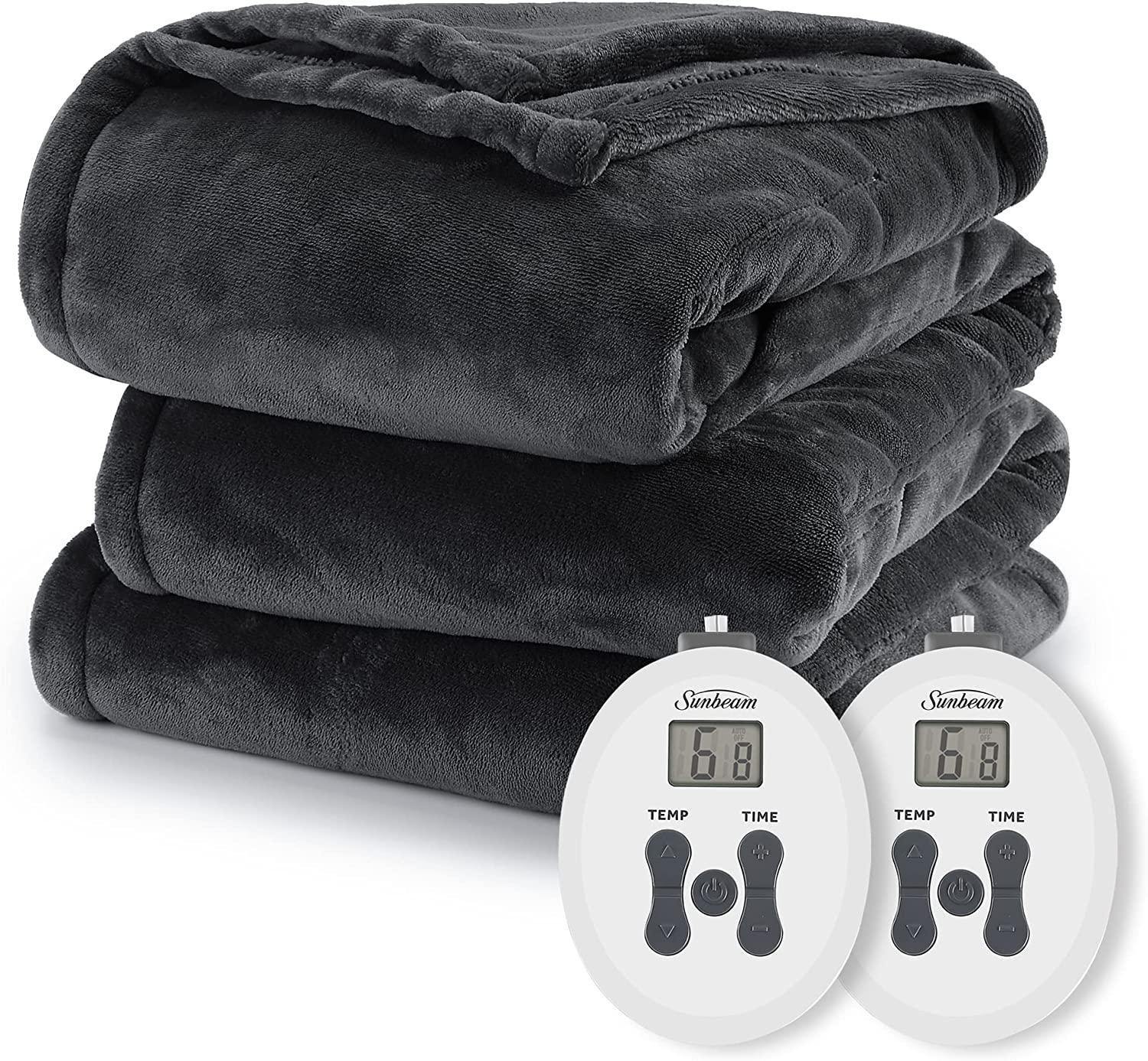 Royal Posh Night Fog Heated Blanket - Full