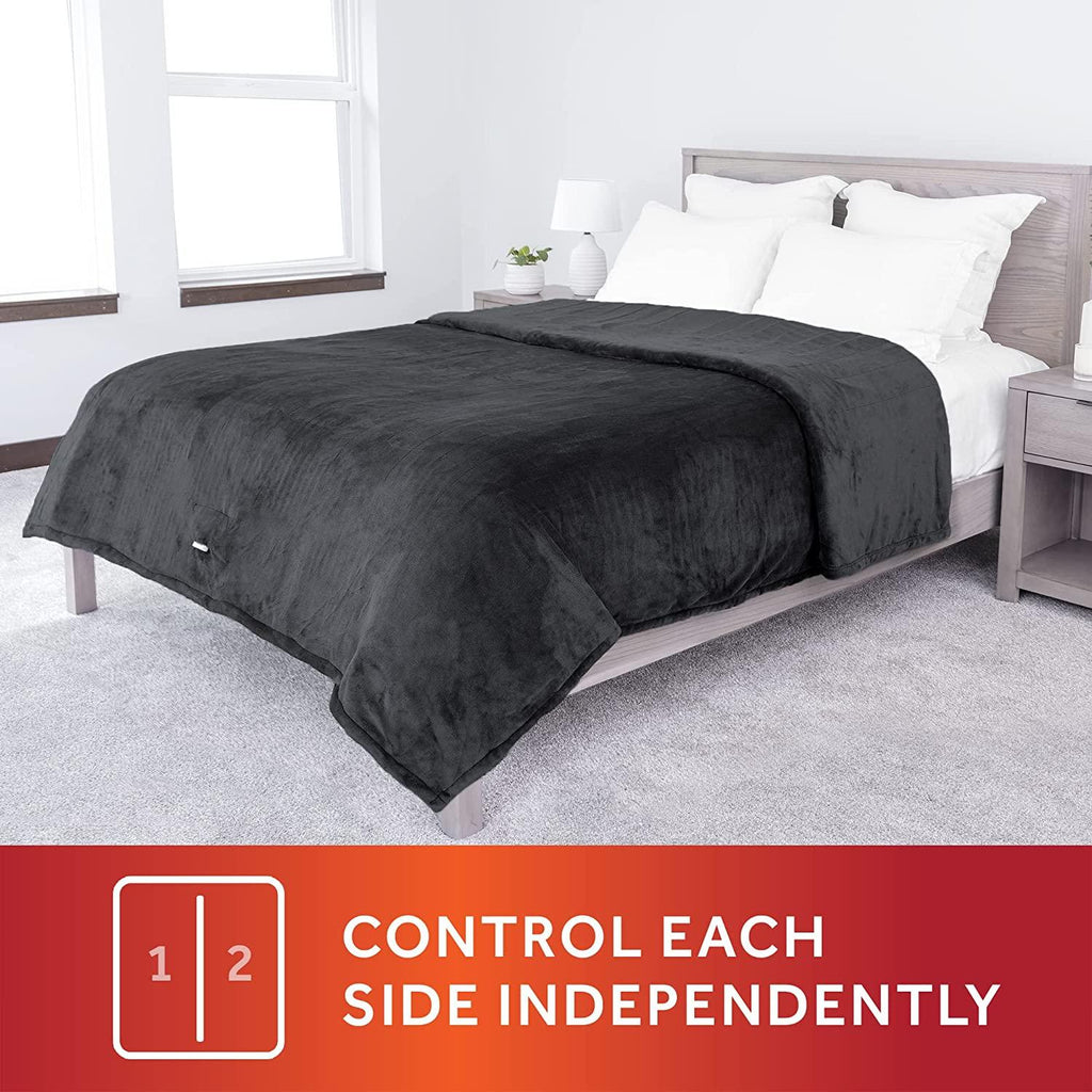 Royal Posh Night Fog Heated Blanket - Full