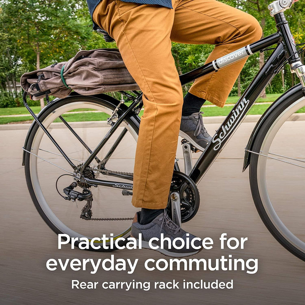 Schwinn Discover Hybrid Bike for Men and Women, 21-Speed, 28-Inch Wheels, Multiple Colors