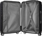 Luggage 10 Piece Sets Clearance,Large Suitcase Set Spinner Wheels with TSA Locks,Hard Shell Luggage Sets for Women Travel Suitcase (10Pcs Black)