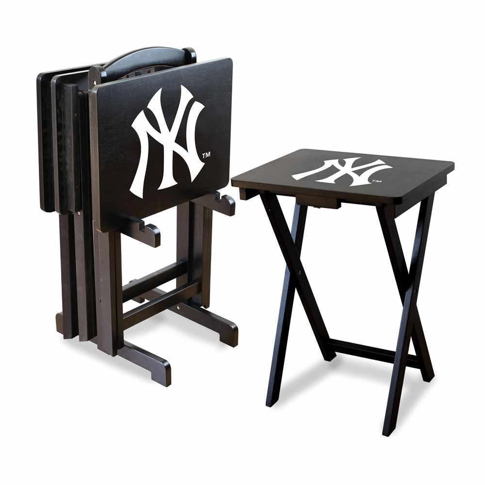 York Yankees 4-TV Tray and Stand Set