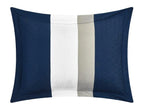 Chic Home Arisa 24-Piece Geometric Comforter Set, King, Navy