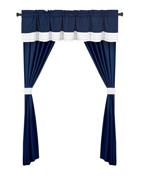 Chic Home Arisa 24-Piece Geometric Comforter Set, King, Navy
