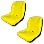 trac seats (2 seats) yellow seat for john deere gator cs ts tx 4x2 am133476 - high back seats (same day )
