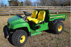 trac seats (2 seats) yellow seat for john deere gator cs ts tx 4x2 am133476 - high back seats (same day )