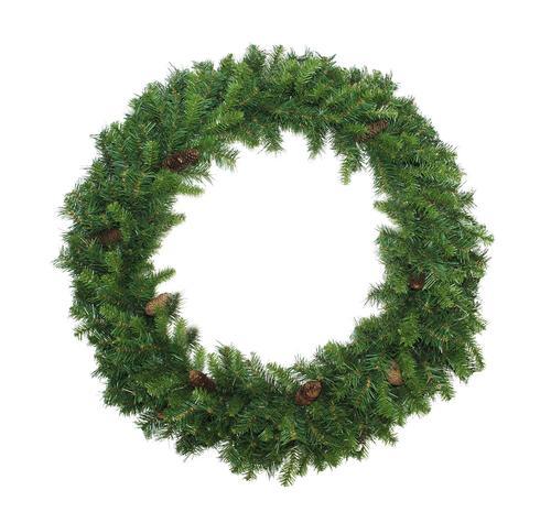 Northlight 72" Unlit Dakota Red Pine with Pine Cones Commercial Artificial Christmas Wreath