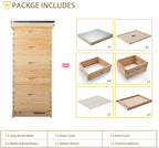 terradise bee hive, 5 layer honey bee hives, beekeeping supplies beehive kit, bee house bee boxes for starter (no frame)