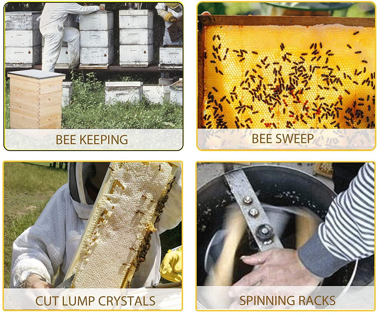 terradise bee hive, 5 layer honey bee hives, beekeeping supplies beehive kit, bee house bee boxes for starter (no frame)