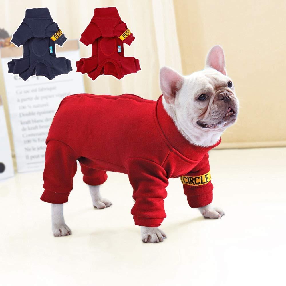 VIOAPLEM Winter Warm Dog Clothes Pet Dog Jacket Coat Jumpsuit Thicken Pet Clothing for Small Medium Dogs Cats French Bulldog Clothes