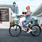 VIVI Electric Bike 350W Adult Electric Bicycle 26" Electric Cruiser Bike/Electric City Bike with Removable 8Ah Lithium-Ion Battery,  7 Speed