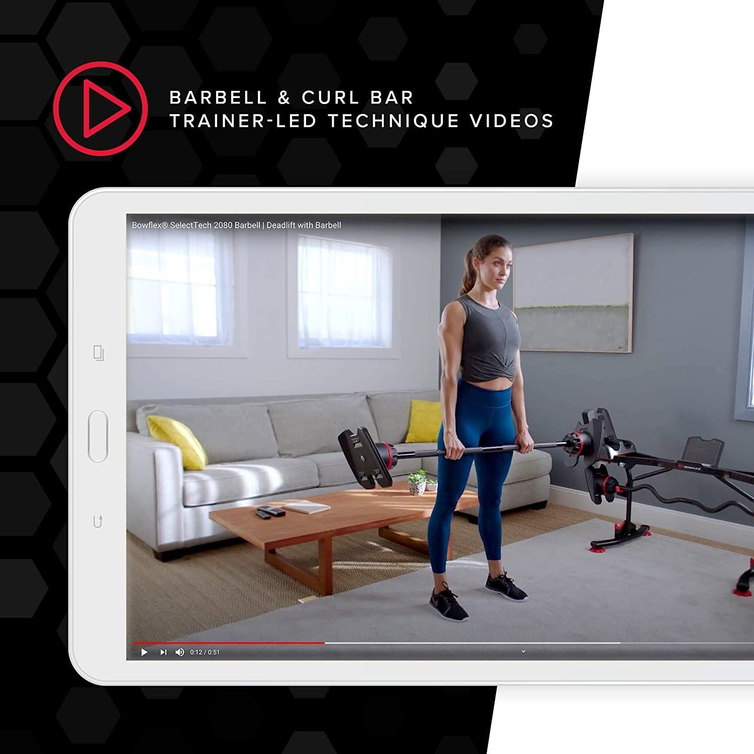 Bowflex SelectTech 2080 Barbell with Curl Bar