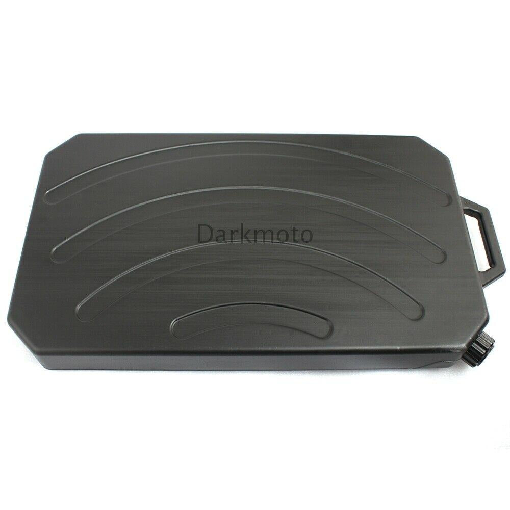 Black Collecting Tank Low Profile Oil Drain Pan Spout For HeritaClassic FLHC