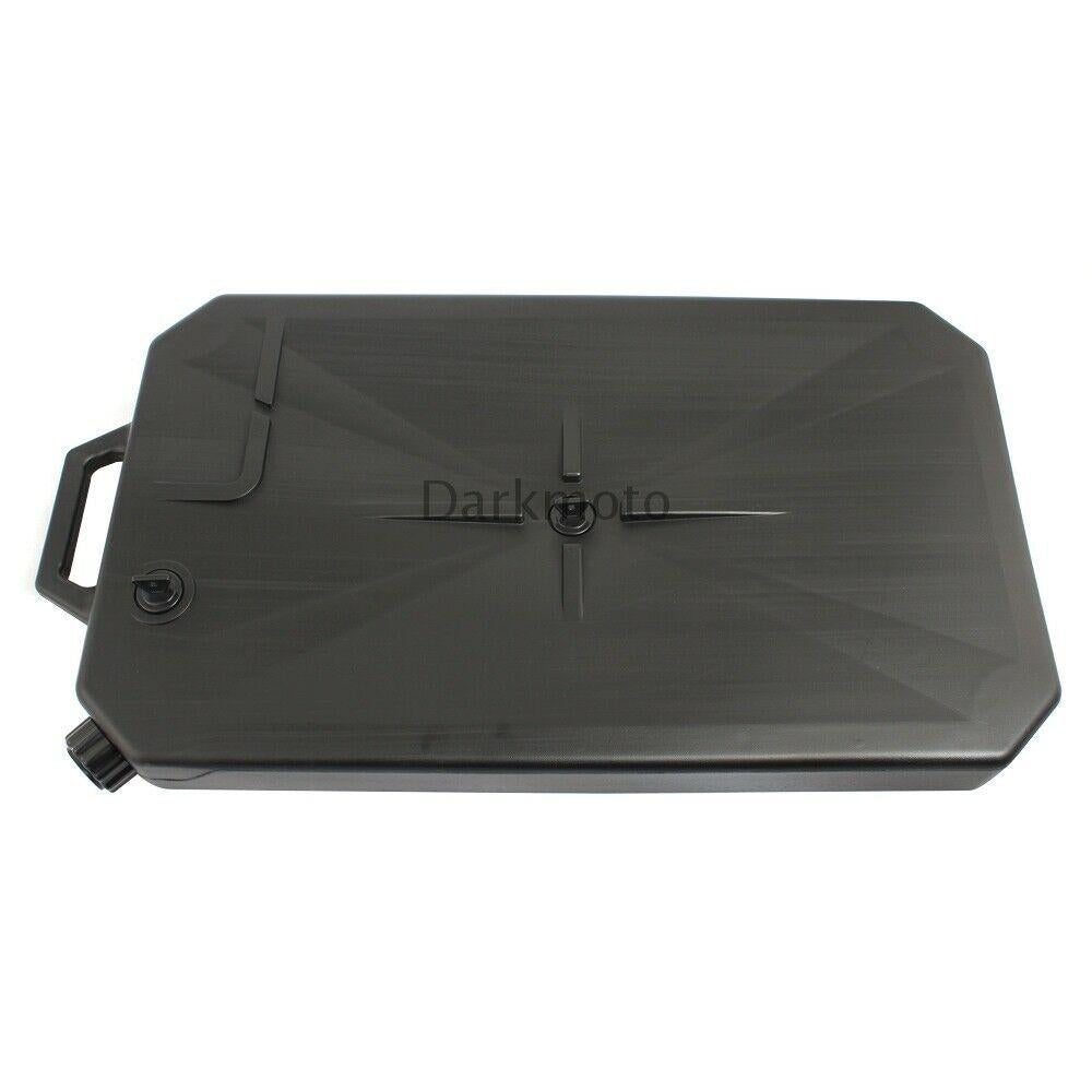 Black Collecting Tank Low Profile Oil Drain Pan Spout For HeritaClassic FLHC