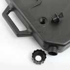 Black Collecting Tank Low Profile Oil Drain Pan Spout For HeritaClassic FLHC