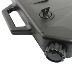 Black Collecting Tank Low Profile Oil Drain Pan Spout For HeritaClassic FLHC