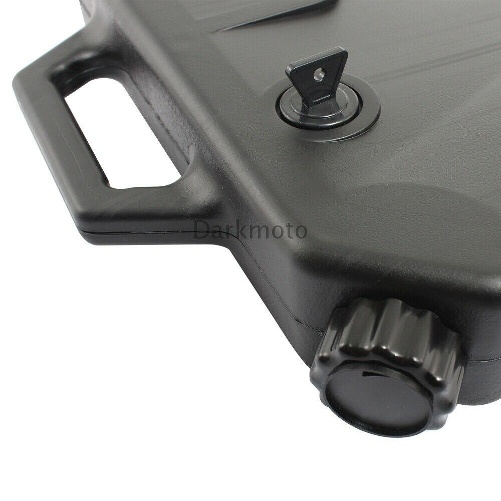 Black Collecting Tank Low Profile Oil Drain Pan Spout For HeritaClassic FLHC