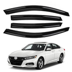 2018+ Honda Accord 4pcs Side Window Vent Visor Sun Rain Deflector Guard Generic