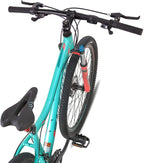 Hiland 26/27.5 Inch Mountain Bike Aluminum Frame 24 Speed Dual Disc with Lock-Out Suspension Fork for Woman