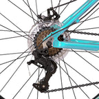 Hiland 26/27.5 Inch Mountain Bike Aluminum Frame 24 Speed Dual Disc with Lock-Out Suspension Fork for Woman