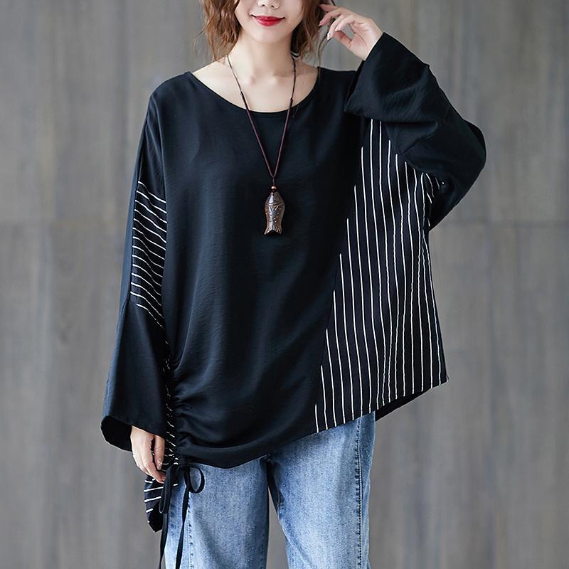 loose age-reducing bat sleeve t-shirt 2020 autumn