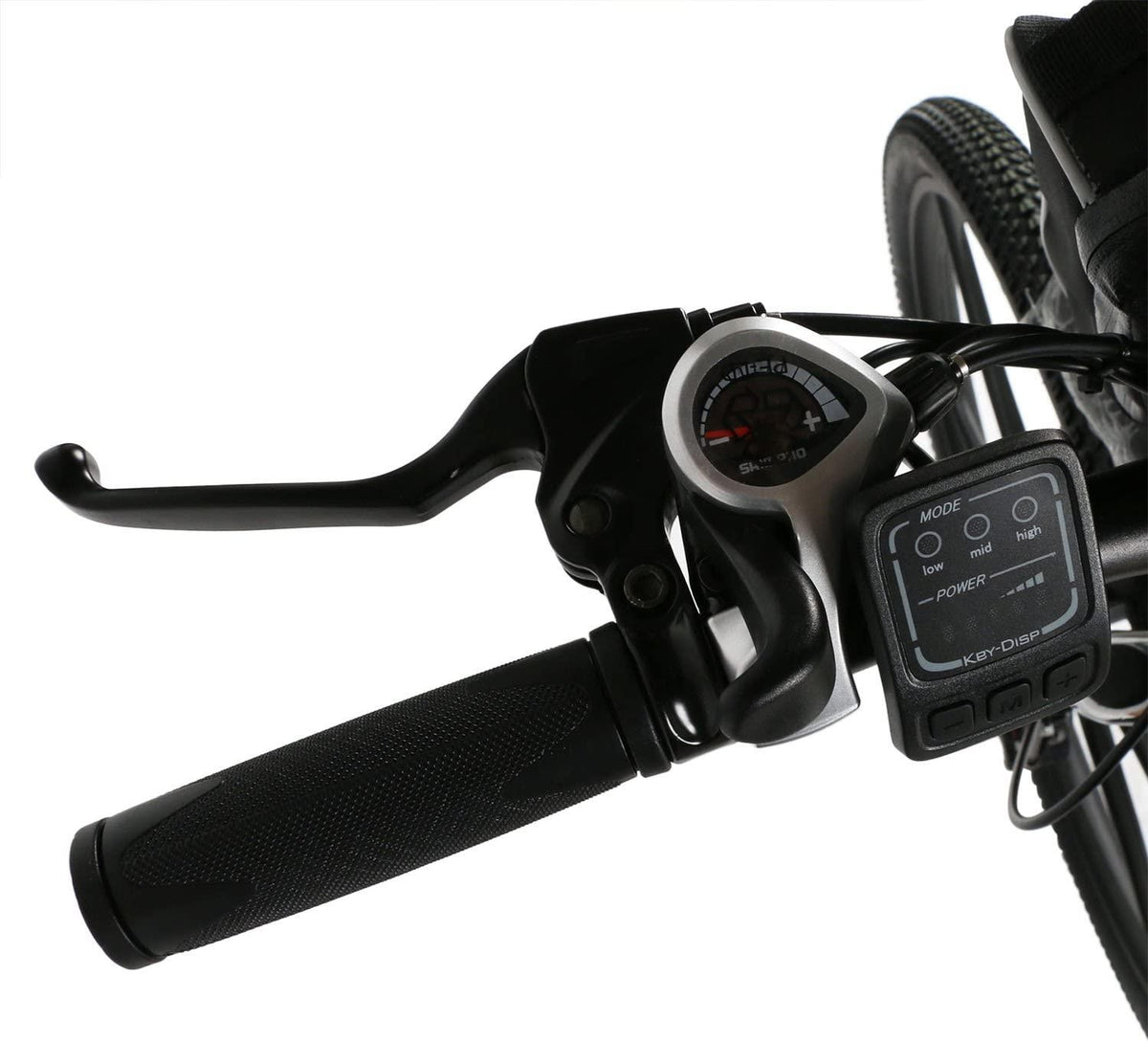 Angotrade 26 inch Folding Electric Bike Mountain E-Bike 21 Speed 36V 8A Lithium Battery Electric Bicycle for Adult Teen