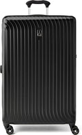 Maxlite Air Hardside Expandable Luggage, 8 Spinner Wheels, Lightweight Hard Shell Polycarbonate, Black, Checked-Large 29-Inch