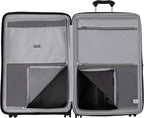 Maxlite Air Hardside Expandable Luggage, 8 Spinner Wheels, Lightweight Hard Shell Polycarbonate, Black, Checked-Large 29-Inch