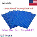 new resin blue swimming pool solar heater blanket evaporation above-ground
