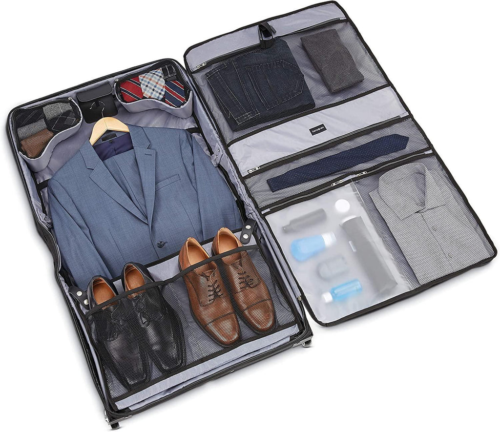Ascella X Softside Luggage, Black, Garment Bag