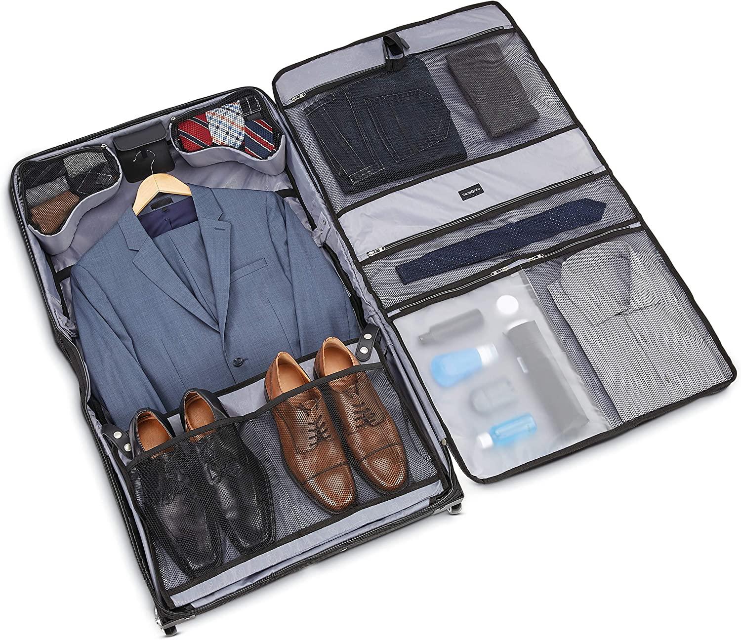 Ascella X Softside Luggage, Black, Garment Bag