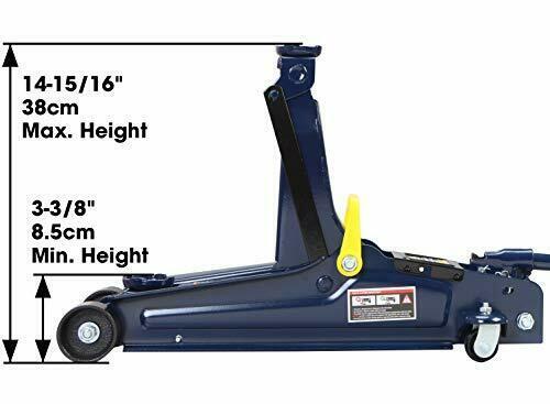 Gatos Hidraulicos Para Carros Jack De Piso 2.5 Toneladas 5,000Lb Azul Heavy Duty