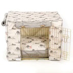 Lords &amp; Labradors Hyde Park Crate Cover Set with Ellie-Bo Crate (Includes a Dog Crate, Crate Cover and Cushion)
