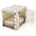 Lords &amp; Labradors Hyde Park Crate Cover Set with Ellie-Bo Crate (Includes a Dog Crate, Crate Cover and Cushion)