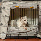 Lords &amp; Labradors Hyde Park Crate Cover Set with Ellie-Bo Crate (Includes a Dog Crate, Crate Cover and Cushion)