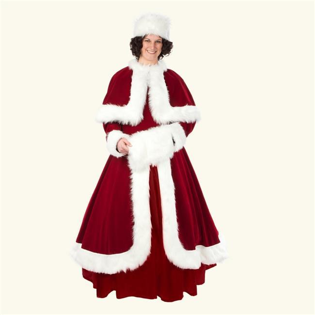 Halco 7006 Red &amp; White Belle of Christmas Ball Mrs. Claus &amp; Santas Helpers Costume