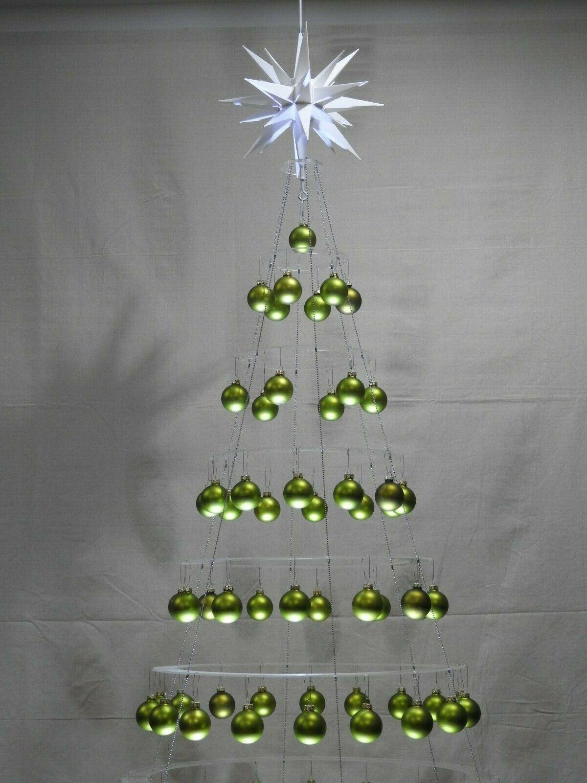 STUNNING MINIMALIST HANGING CHRISTMAS TREE by AA S LLC. Over 7 1/2 ' Tall