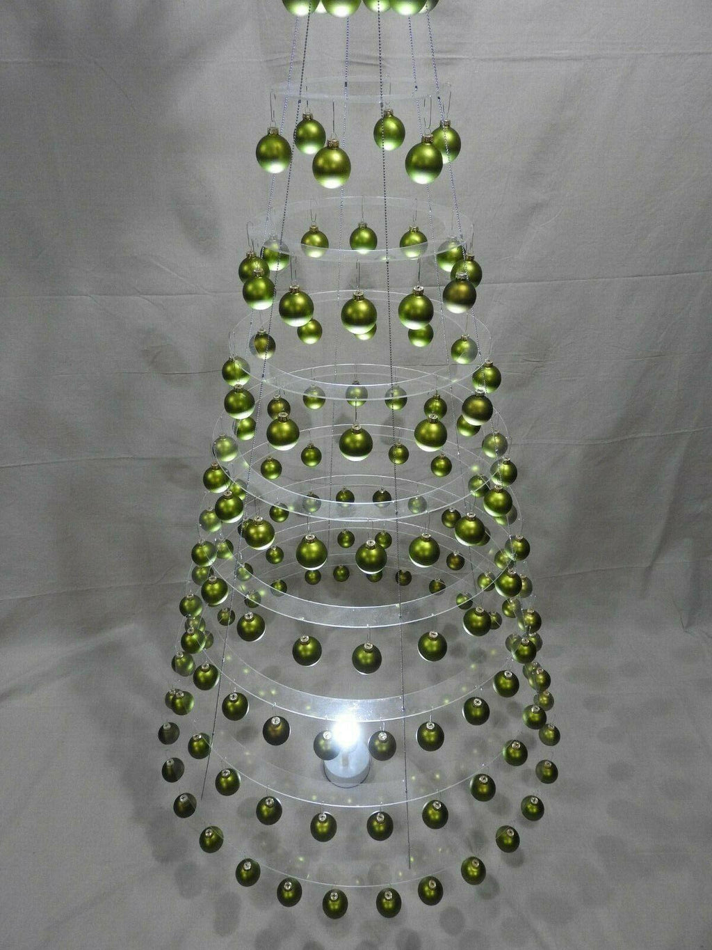 STUNNING MINIMALIST HANGING CHRISTMAS TREE by AA S LLC. Over 7 1/2 ' Tall